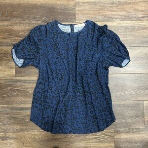 LOFT Leopard print Blouse size 18